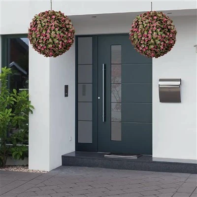 Bolas de topiaria de boxwood